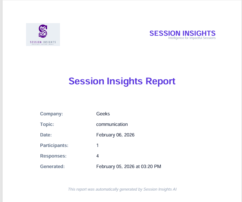 Professional PDF Report